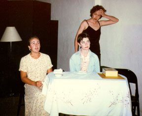 Scene from "Crimes of the Heart" - Noelle Gunn, Aubyn Dayton, Lisa Barlow at The Studio for Actors in Tucson, AZ